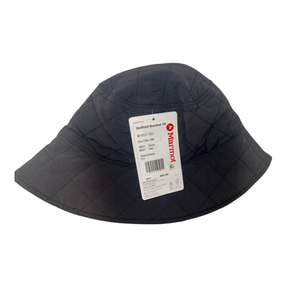 Marmot Black Quilted Bucket Hat